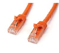 StarTech.com 1m CAT6 Ethernet Cable - Orange CAT 6 Gigabit Ethernet Wire -650MHz 100W PoE++ RJ45 UTP Category 6 Network/Patch Cord Snagless w/Strain Relief Fluke Tested UL/TIA Certified (N6PATC1MOR)
