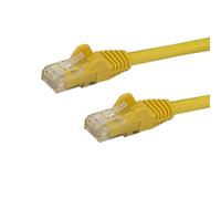 StarTech.com 1m CAT6 Ethernet Cable - Yellow CAT 6 Gigabit Ethernet Wire -650MHz 100W PoE RJ45 UTP Network/Patch Cord Snagless w/Strain Relief Fluke Tested/Wiring is UL Certified/TIA