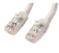 StarTech.com 1m CAT6 Ethernet Cable - White CAT 6 Gigabit Ethernet Wire -650MHz 100W PoE RJ45 UTP Network/Patch Cord Snagless w/Strain Relief Fluke Tested/Wiring is UL Certified/TIA