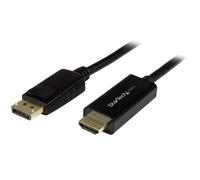 StarTech.com 3ft (1m) DisplayPort to HDMI Cable - 4K 30Hz - DisplayPort to HDMI Adapter Cable - DP 1.2 to HDMI Monitor Cable Converter - Latching DP Connector - Passive DP to HDMI Cord