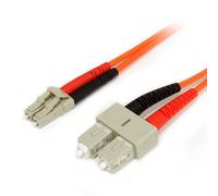 StarTech.com 1m Fiber Optic Cable - Multimode Duplex 50/125 - LSZH - LC/SC - OM2