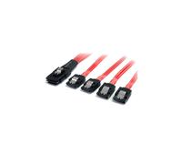 StarTech.com 1m Serial Attached SCSI SAS Cable - SFF-8087 to 4x Latching SATA