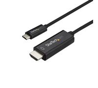 StarTech.com 3ft (1m) USB C to HDMI Cable - 4K 60Hz USB Type C to HDMI 2.0 Video Adapter Cable - Thunderbolt 3 Compatible - Laptop to HDMI Monitor/Display - DP 1.2 Alt Mode HBR2 - Black