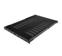StarTech.com 1U Adjustable Mounting Depth Vented Rack Mount Shelf - Heavy Duty Fixed Rack Shelf - 250lbs / 113kg