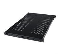 StarTech.com 1U Adjustable Vented Server Rack Mount Shelf - 175lbs - 19.5 to 38in Adjustable Mounting Depth Universal Tray for 19" AV/ Network Equipment Rack - 27.5in Deep