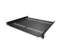 StarTech 1U Vented Rack Shelf CABSHELF116V – 16 in Deep, 44 lb Capacity, Black