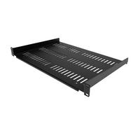 StarTech.com 1U Server Rack Shelf - Universal Vented Rack Mount Cantilever Tray for 19" Network Equipment Rack & Cabinet - Durable Design - Weight Capacity 55lb/25kg - 12" Deep Shelf Black Rack shelf 