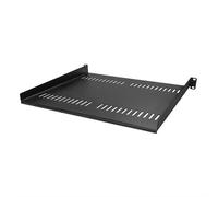 StarTech.com 1U Server Rack Shelf - Universal Vented Rack Mount Cantilever Tray for 19" Network Equipment Rack & Cabinet - Heavy Duty Steel Weight Capacity 44lb/20kg - 16" Deep Shelf Black
