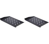 StarTech.com 1U Vented Server Rack Shelf, 12in/31.5cm Mounting Depth, For 19" Rack/Cabinet, SPCC Steel, Max 25lb/11.3kg (Pack of 2)