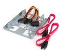 StarTech.com 2.5" to 3.5" SATA Hard Drive Mounting Bracket Kit - Dual SATA SSDs/HDDs Mounting Bracket for Mounting Bay (BRACKET25X2)