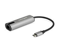StarTech.com 2.5GbE USB C to Ethernet Adapter NBASE-T NIC - USB 3.0 Type C 2.5/1 Gigabit/100 Mbps Multi Speed Network/ USB 3.1 Laptop to RJ45/LAN Thunderbolt 3 Compatible/MacBook Pro Surface