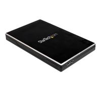 StarTech.com 2.5in USB 3.0 SSD SATA Hard Drive Enclosure - Storage enclosure with power indicator - 2.5" - SATA 3Gb/s - 3 Gbit/s - USB 3.0 - black - SAT2510BU32