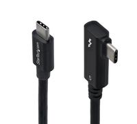 StarTech.com 2.6ft (80cm) Right Angle Thunderbolt 5 Cable, 80Gbps/Up to 120Gbps, 240W PD, 8K 60Hz, Certified Thunderbolt Cable, Compatible w/Thunderbolt 4/USB4/USB-C