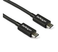 StarTech.com 2.6ft (80cm) Thunderbolt 3 Cable, 40Gbps, 100W PD, 4K/5K, Thunderbolt Certified, Compatible with Thunderbolt 4/USB 3.2/DisplayPort