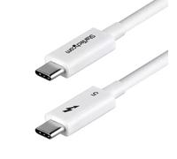 StarTech.com 2.6ft (80cm) Thunderbolt 5 Cable 80Gbps/Up to 120Gbps 240W PD 8K 60Hz Certified Thunderbolt Cable Compatible w/Thunderbolt 4/USB4/USB-C - White