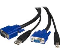 StarTech.com 2-in-1 Universal USB KVM Cable - Video / USB cable - HD-15 (VGA),