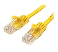 StarTech.com 2 m Yellow Cat5e Snagless RJ45 UTP Patch Cable - 2m Patch Cord - Ethernet Patch Cable - RJ45 Male to Male Cat 5e Cable (45PAT2MYL)