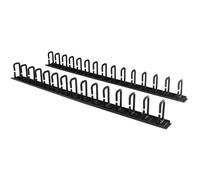 StarTech.com 2-Pack 20U Vertical Server Rack Cable Management with D-Ring Hooks,