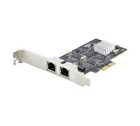 StarTech.com 2-Port 2.5Gbps NBASE-T PCIe Network Card, Intel I225-V, Dual-Port Computer Network Card, Multi-Gigabit NIC, PCI Express Server LAN Card, Desktop Ethernet Interface