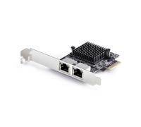 StarTech.com 2-Port 5G Gigabit PCIe Network Adapter Card, 5G/2.5G/1G/100M/10M PCI Express LAN Card, Realtek RTL8126, Windows and Linux, TAA Compliant