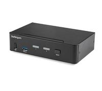 StarTech.com 2 Port DisplayPort KVM Switch - 4K 60Hz - Single Display - Dual Port UHD DP 1.2 USB KVM Switch with Integrated USB 3.0 Hub & Audio - Dell HP Apple Lenovo - TAA Compliant