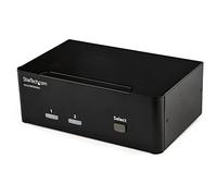 StarTech.com 2-Port DisplayPort KVM Switch - Dual-Monitor - 4K 60 - with Audio & USB Peripheral Support - DP 1.2 - USB Hub , TAA (SV231DPDDUA2)