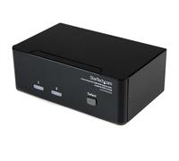 StarTech.com 2 Port Dual DVI USB KVM Switch with Audio & USB 2.0 Hub - TAA