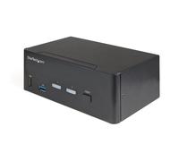 StarTech.com 2 Port Dual Monitor HDMI KVM Switch - 4K 60Hz Ultra HD HDR - Desktop 4K HDMI 2.0 KVM Switch with 2 Port USB 3.0 Hub (5Gbps) & 4x USB 2.0 HID, Audio - Hotkey Switching - TAA