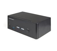 StarTech.com 2 Port Dual Monitor HDMI KVM Switch - 4K 60Hz Ultra HD HDR - Desktop 4K HDMI 2.0 KVM Switch with 2 Port USB 3.0 Hub (5Gbps) & 4x USB 2.0 HID, Audio - Hotkey Switching - TAA