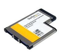 StarTech.com 2 Port Flush Mount ExpressCard 54mm SuperSpeed USB 3.0 Card Adapter with UASP Support