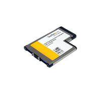 StarTech.com 2 Port Flush Mount ExpressCard 54mm SuperSpeed USB 3.0 Card Adapter with UASP Support