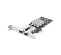 StarTech.com 2-Port GbE SFP Network Card, PCIe 2.0 x1, Intel I350-AM2 2x 1GbE Controller, 1000BASE Copper/Fiber Optic, Dual-Port Gigabit Ethernet NIC, Desktop/Server Backplanes - Windows and Linux Com
