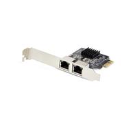 StarTech.com 2-Port Gigabit PCIe Network Adapter Card 10/100/1000Mbps PCI Express NIC Dual Realtek RTL8111H Works with Windows and Linux TAA Compliant