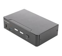 StarTech.com 2 Port HDMI KVM Switch - Single Monitor 4K 60Hz Ultra HD HDR - Desk