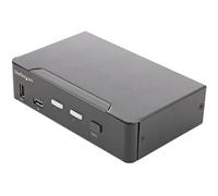 StarTech.com 2 Port HDMI KVM Switch - Single Monitor 4K 60Hz Ultra HD HDR - Desktop HDMI 2.0 KVM Switch with 2 Port USB 3.0 Hub (5Gbps) and 4x USB 2.0 HID, Audio - Hotkey Switching - TAA