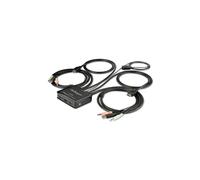 StarTech.com 2-Port HDMI KVM Switch with Built-In Cables - USB 4K 60Hz