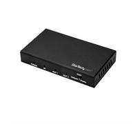 StarTech.com 2-Port HDMI Splitter with HDR - 4K 60Hz HDMI 2x HDMI 3840 x 2160 pixels Black 1280 x 720 (HD 720) 1920 x 1080 (HD 1080) 1920 x 1200 (WUXGA) 2560 x 1600 (WQXGA) 3840 x 2160 720p 1080p