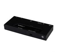 StarTech.com 2 Port HDMI Switch w/ Automatic and Priority Switching - 1080p - TAA HDMI Aluminium Plastic Black 10 m 1280 x 720 (HD 720) 1920 x 1080 (HD 1080) 1920 x 1200 (WUXGA) 1080p 720p