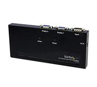 StarTech.com 2 Port High Resolution VGA Video Splitter - 350 MHz - video splitters (2048 x 1536 pixels, 2 HD 15pin, 1 HD 15pin, 85 x 224 x 20 mm)
