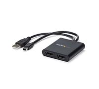 StarTech.com 2-Port Multi Monitor Adapter - Mini DisplayPort to 2x DisplayPort MST Hub - Dual 4K 30Hz - Video Splitter for Extended Desktop Mode on Windows PCs Only - mDP 1.2 to 2x DP