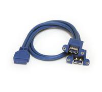Startech.com 2 Port Panel Mount Usb 3.0 Cable - Usb a to Motherboard Header Cable F/f