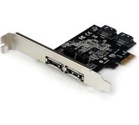 StarTech.com 2 Port PCI Express SATA 6 Gbps eSATA Controller Card - Dual Port P