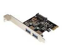 StarTech.com 2 Port PCI Express USB 3.0 Controller Card w/ SATA Power - USB adapter - PCIe - USB 3.0 x 2 - PEXUSB3S23, Grey