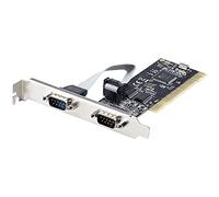 StarTech.com 2-Port PCI RS232 Serial Adapter Card - PCI Serial Port Expansion Controller Card - PCI to Dual Serial DB9 Card - Standard (Installed) & Low Profile Brackets - Windows/Linux (PCI2S5502)