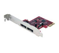 StarTech.com 2 Port SATA 6 Gbps PCI Express eSATA Controller Card - Storage controller - 2 Channel - eSATA 6Gb/s - 6 Gbit/s - PCIe (PEXESAT32)