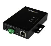 StarTech.com 2-Port Serial-to-IP Ethernet Device Server - RS232 - Metal and Mountable - TAA