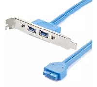 StarTech.com 2 Port USB 3.0 A Female Slot Plate Adapter interface cards/adapter