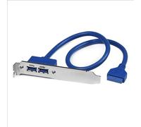 StarTech.com 2 Port USB 3.0 A Female Slot Plate Adapter interface cards/adapter