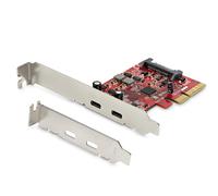 StarTech.com 2-Port USB 3.2 Gen 2 PCIe Card, USB-C 10Gbps SuperSpeed PCI Express 3.0 x4 Controller Card, USB Type-C Adapter Card, Data Only, Windows/macOS/Linux, TAA
