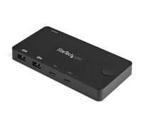 StarTech.com 2 Port USB C KVM Switch - 4K 60Hz HDMI - Compact Dual Port UHD USB Type C Desktop Mini KVM Switch with USB C Cables - Bus Powered - MacBook iPad Pro ThinkPad IdeaPad EliteBook